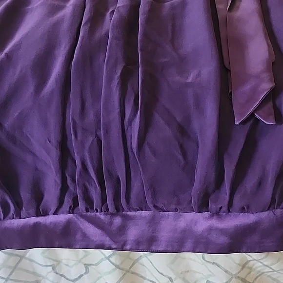 Sue Wong purple silk cocktail dress - Picture 3 of 8